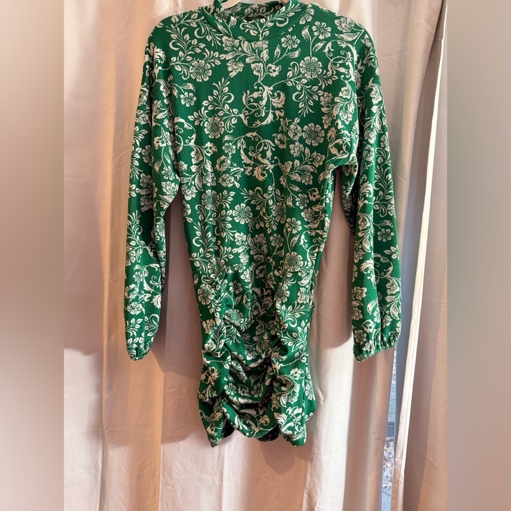 Zara Green Floral Dress
